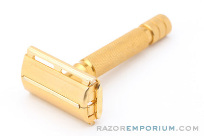 1950's Gillette Gold Light Duty Aluminum Rocket Safety Razor | Made in England