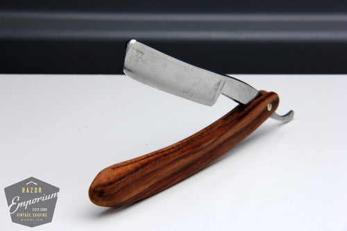 5/8" Half Hollow straight edge razor | w/ Original Wood Scales