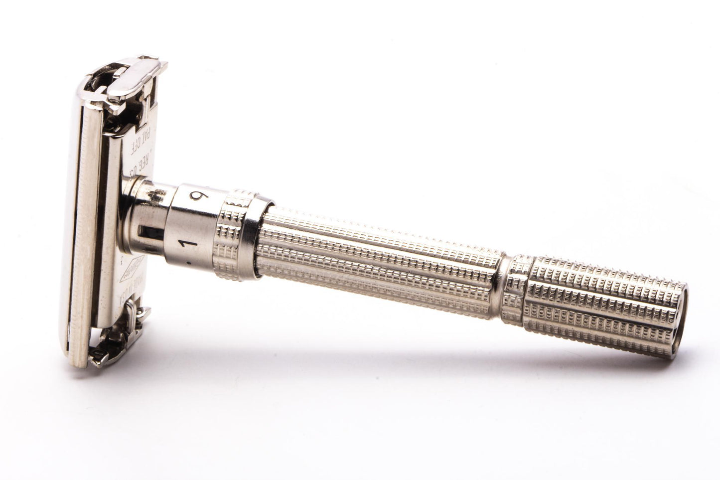 1966 L3 Gillette TTO Slim Adjustable Double Edge Safety Razor | Factory Nickel Revamp