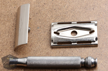 Gillette 1960's Ball End Tech Spiral Handle Razor with Etched Logo Cap - Made in England