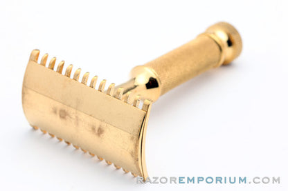 1920 Gillette Milady Decollete DE Safety Razor in White Case