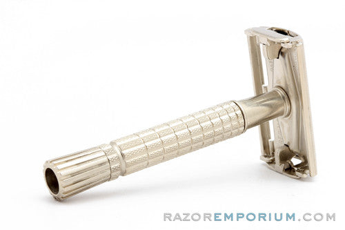 1963 Gillette Flair Tip Super Speed Safety Razor Rhodium Revamp I4