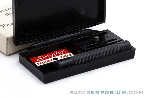 1940's WWII Military Simplex DE Safety Razor Travel Set