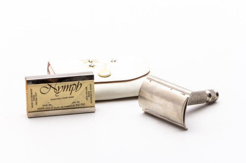 German Three Piece Ball End Razor Set With Blades