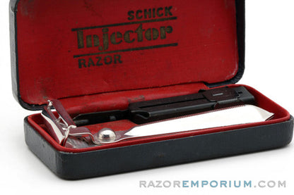 1935 Schick Injector Safety Razor Type D Set | Rhodium Revamp