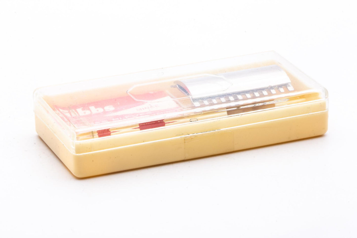 Gibbs Three Piece Open Comb Double Edge Safety Razor | Original Condition