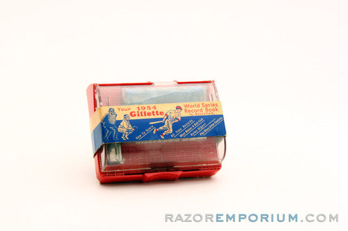 1954 Gillette World Series Baseball Z2 Regular Flair Tip Super Speed Safety Razor w/ Case