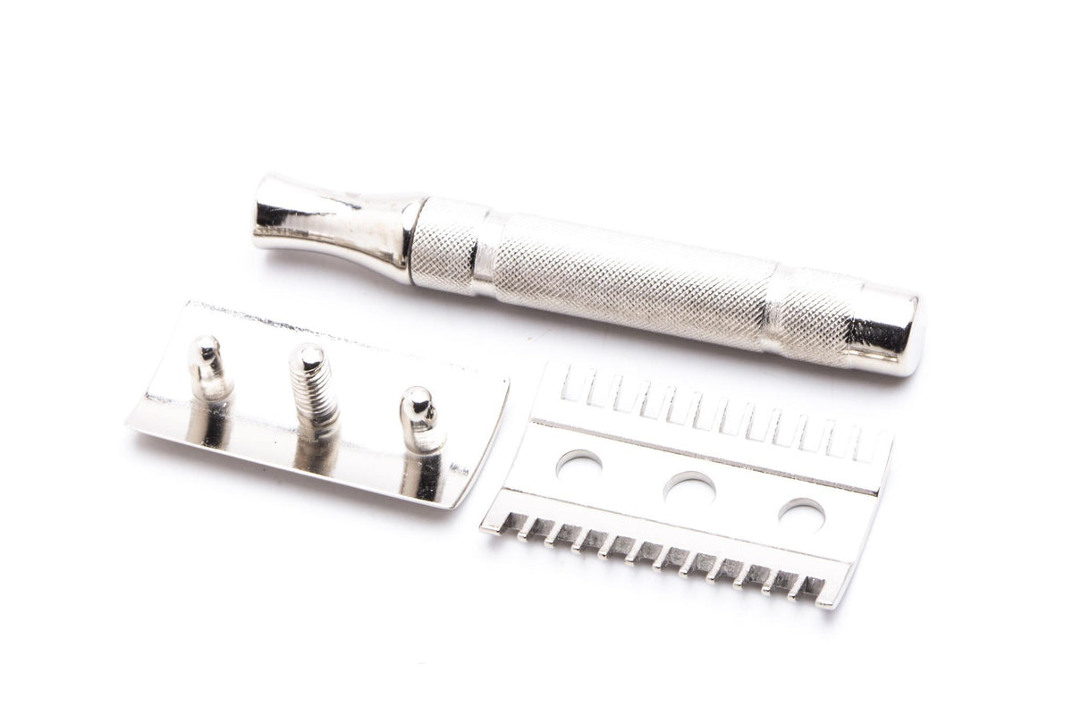 Camnom Razor 1930's Gillette NEW Short Comb Thin Common Bar Handle Razor | Factory ...