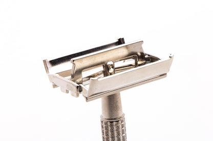 1954 Z2 Gillette Flare Tip Super Speed Safety Razor | Factory Nickel Revamp