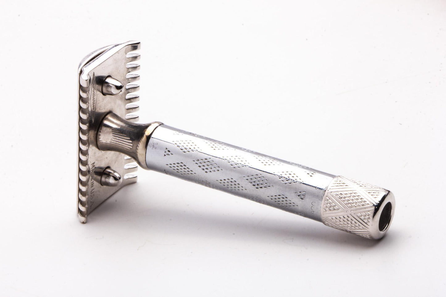 1922 Gillette New Improved Standard Richwood Double Edge Safety Razor | Rhodium Revamp