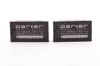 Parker Premium Platinum Stainless Steel Double Edge Razor Blades