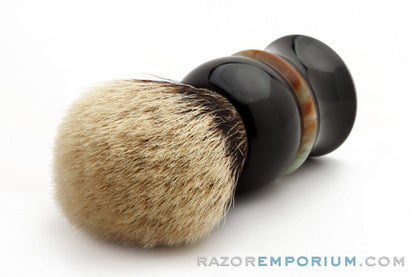 Artisan Badger Black & Jade Shave Brush - 30mm