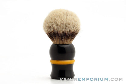 Artisan Badger Black & Canary Shave Brush - 30mm