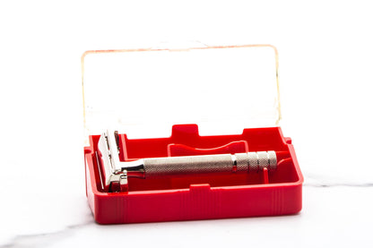 1953 Y3 Gillette Super Speed Double Edge Safety Razor Set In Original Red Case | Original Condition