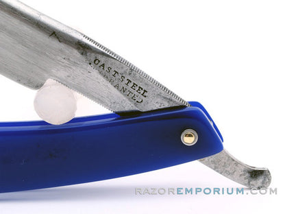 6/8" Vintage Cast Steel "Warranted" Straight Razor w/ Acrylic Scales