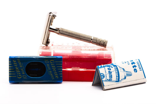 1940's Gillette Super Speed Safety Razor Set With Case & Instructions | Original Condition