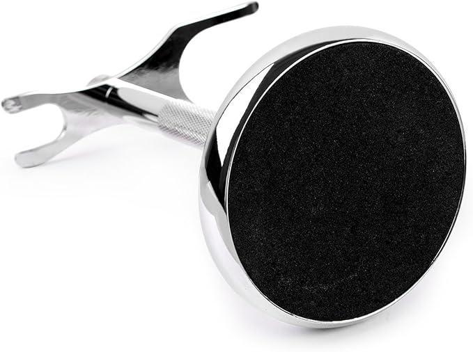 QShave Deluxe Chrome Razor and Brush Stand Holder