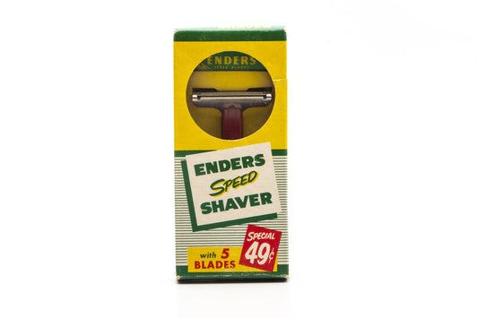 1940's Enders Speed Single Edge Safety Razor Set | New Old Stock