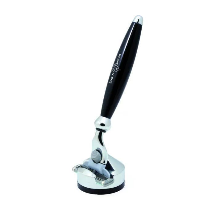 Edwin Jagger | Gillette® Mach3® or Fusion® ProGlide® Razor Shaving Set Bulbous Black 2pc