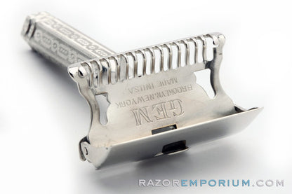 1930's Gem Junior Single Edge Safety Razor | Factory Nickel Revamp