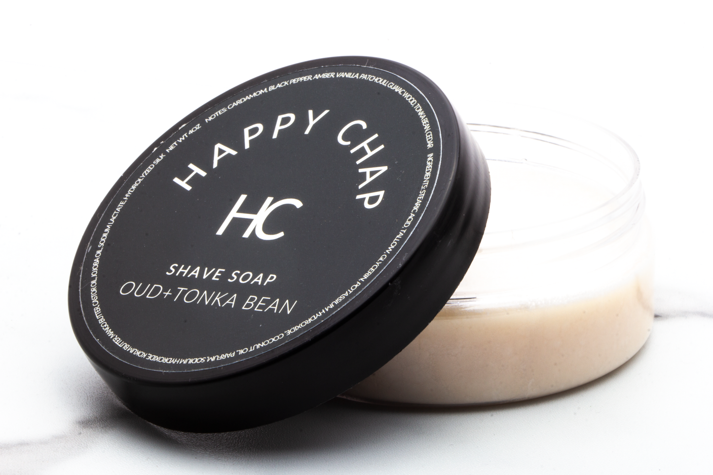 Happy Chap | Oud + Tonka Bean Shave Soap