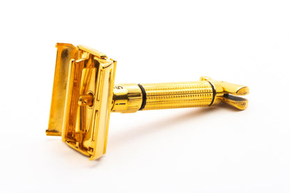 1950's Gillette Gold Adjustable Serial Toggle Double Edge Safety Razor | Original Condition