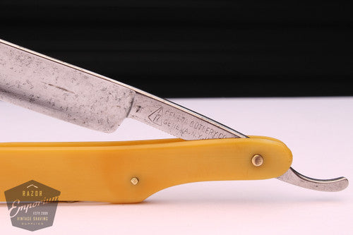 9/16" Geneva Cutlery Hollow Ground | USA w/ Yellow Scales