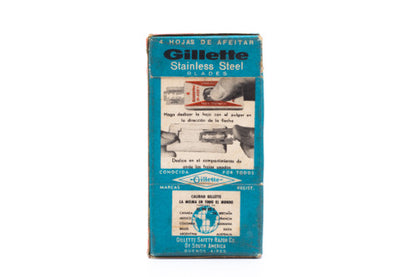 NOS 4 Gillette Stainless - Made in Argentina - Double Edge Razor Blades