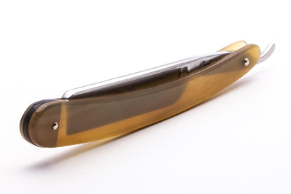 5/8" Ralf Aust Square Point Straight Razor | Horn Scales