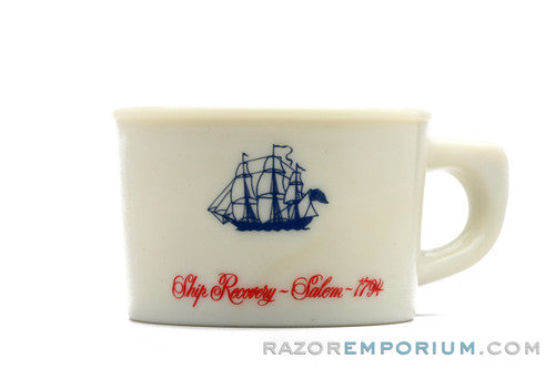 1978 - 80's Old Spice Porcelin Shaving Mug | Ship Grand Turk Salem 1786