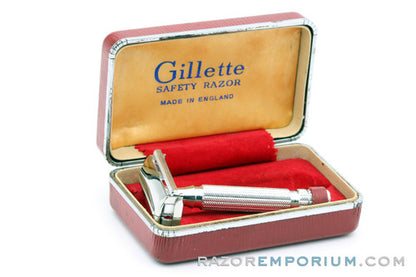 1950's Gillette No. 58 in Red Case Made in England