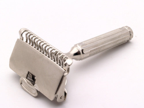 1940's Gem 1912 Style SE Safety Razor |  Factory Nickel Revamp