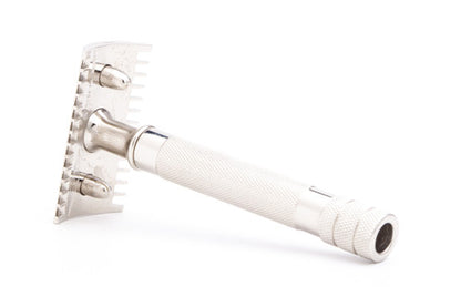 1920's Gillette Single Ring Old Type Open Comb Safety Razor | Factory Nickel Revamp