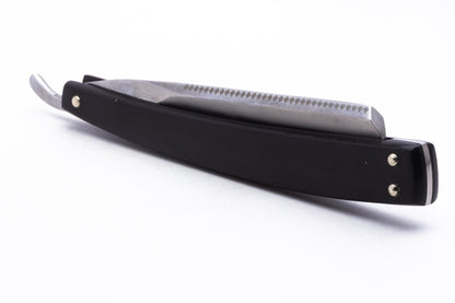 6/8" Dovo Solingen "Carre" Ebony Wood Handle Straight Razor