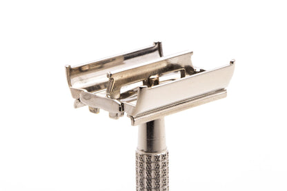 1950's British Gillette Flare Tip Rocket Super Speed Safety Razor | Factory Nickel Revamp