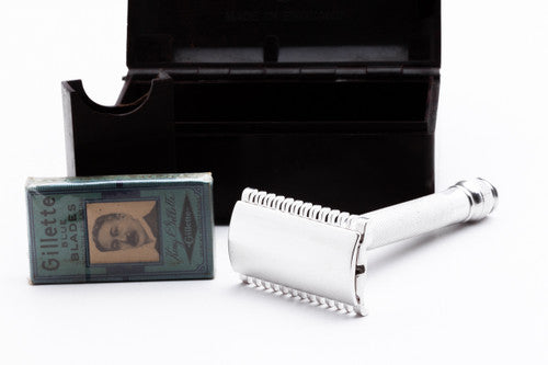 1930's Gillette British NEW DE Safety Razor Set | Made in England