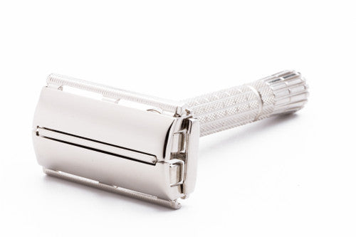 1957 C2 Gillette Flare Tip Super Speed Safety Razor | Factory Nickel Revamp