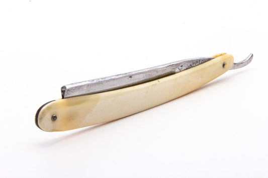 5/8" Vintage Restored Simpon Pure Cutlery Straight Razor With Ivory Scales