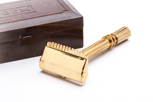 1950's Micromatic Gold Single Edge Safety Razor Set