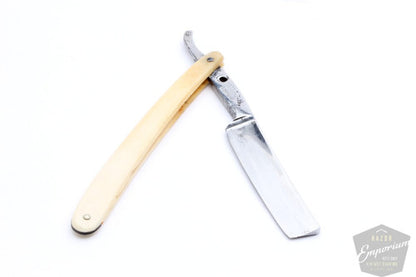 9/16'' Griffon Cutlery Hollow Ground Bone Scale Straight Razor
