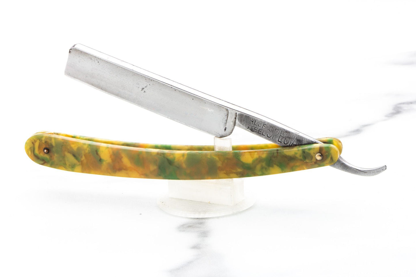 5/8" Vintage Restored Kanan Bros Blue Steel Special Straight Razor
