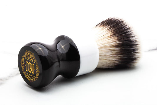 Noble Otter | Synthetic Shave Brush - Black/White - 26MM