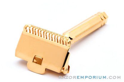 1930's Gem Junior Single Edge Safety Razor 24K Gold Revamp