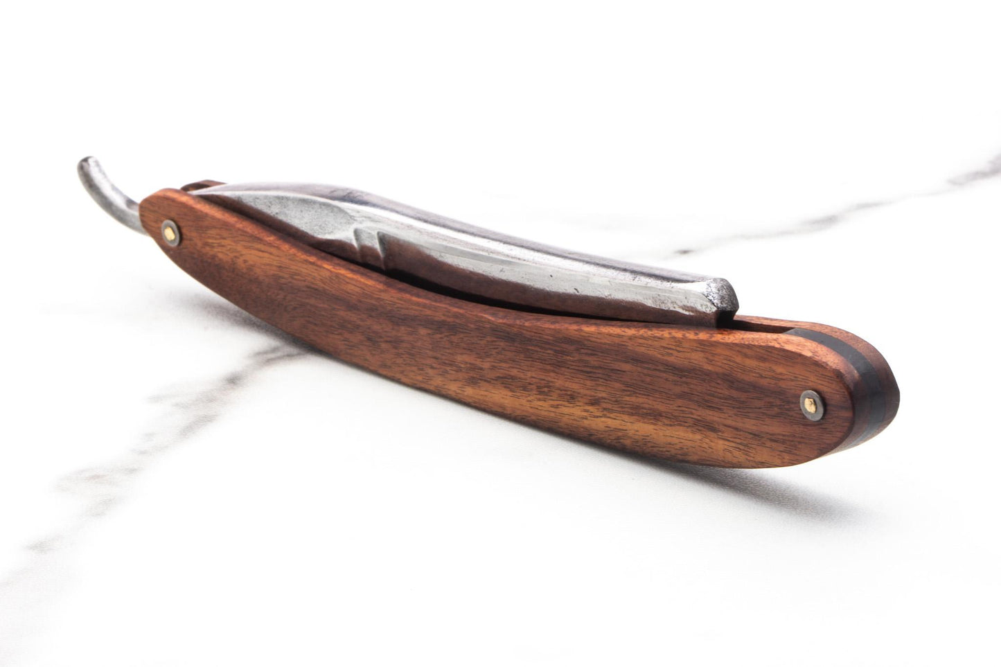 7/8" Vintage Restored Wade & Butcher "The Celebrated" Straight Razor With Wood Scales