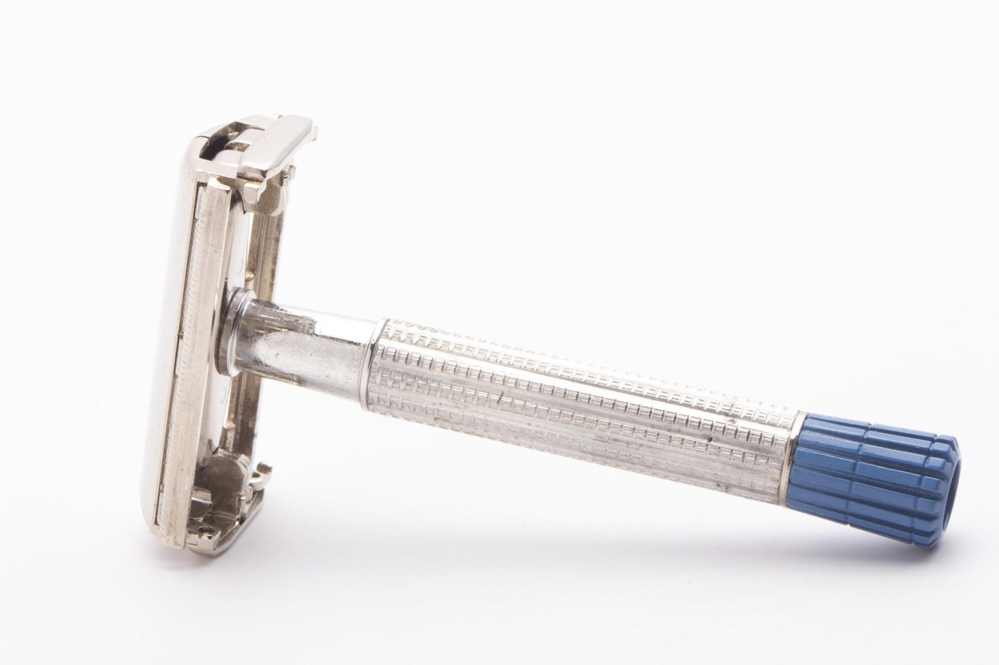 1956 B3 Gillette Blue Tip Light Double Edge Super Speed Razor Set | Original Condition