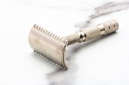 Travel Size Three Piece Open Comb Double Edge Safety Razor | Made In Germany
