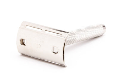 4 Piece Travel Double Edge Safety Razor | Factory Nickel Revamp