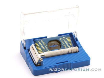 1952 X4 Gillette Black Tip Double Edge Super Speed Set