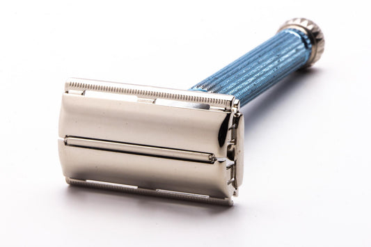 1970 P1 Gillette Lady Blue Star DE Safety Razor | Original Condition