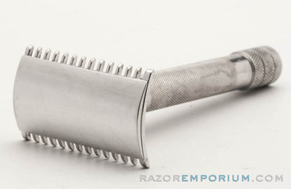 1907 Gillette Single Ring Old Type DE Safety Razor | Nickel Revamp